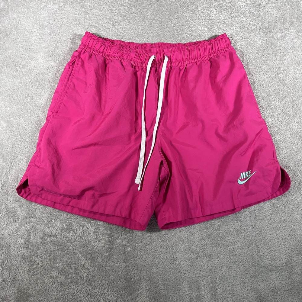 Nike Sportswear NSW Essentials‎ Shorts Mens Medium Pink Woven Lined Flow Volley